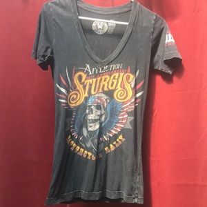 Gently worn women’s affliction T-shirt